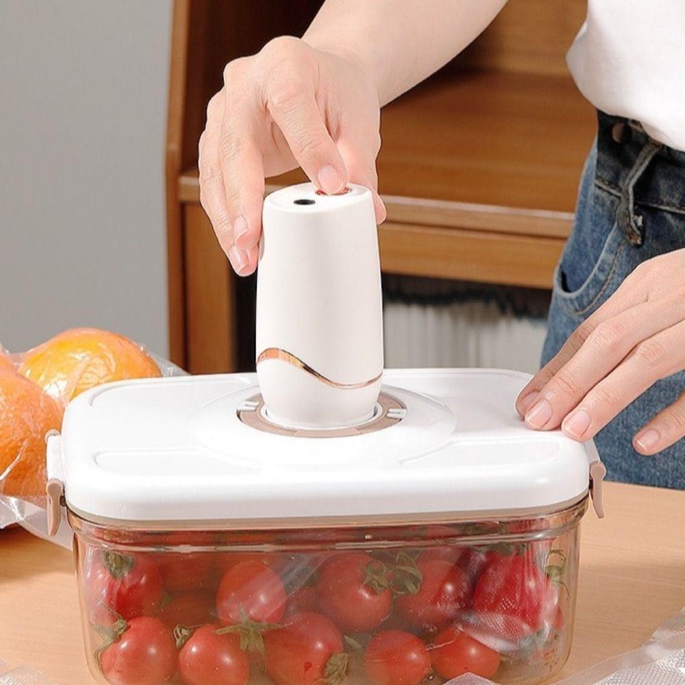Rechargeable Electric Compressed Bag  Pump Wireless Vacuum Bag Pump  Food Packaging
