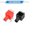 VekAuto 3 Pairs 30mm Length 7mm 0.28" Car Terminal Post Cap for Motorcycle Truck Marine PVC Red Black