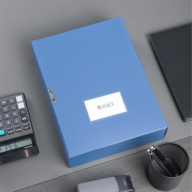 Deli 5604 A4 Thickened Velcro File Box