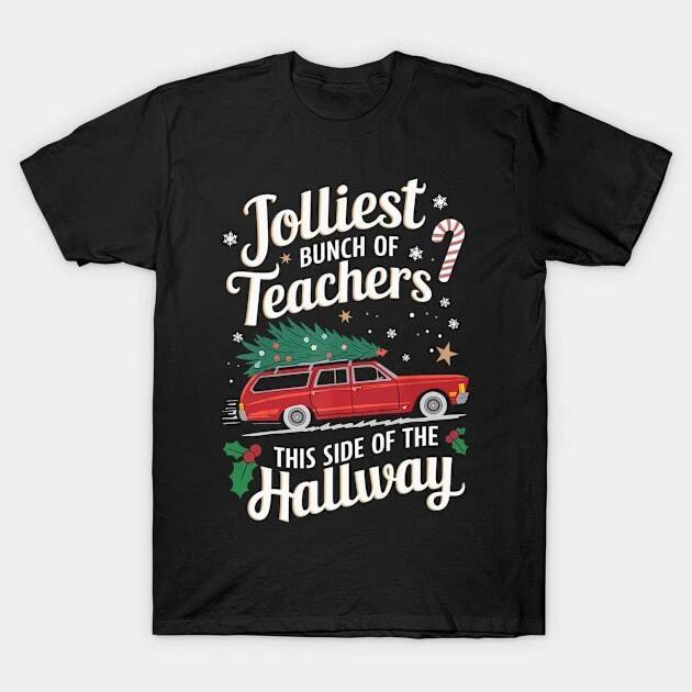 Jolliest Bunch Of Teachers This Side Of The Hallway Christmas Xmas Made in Austr S