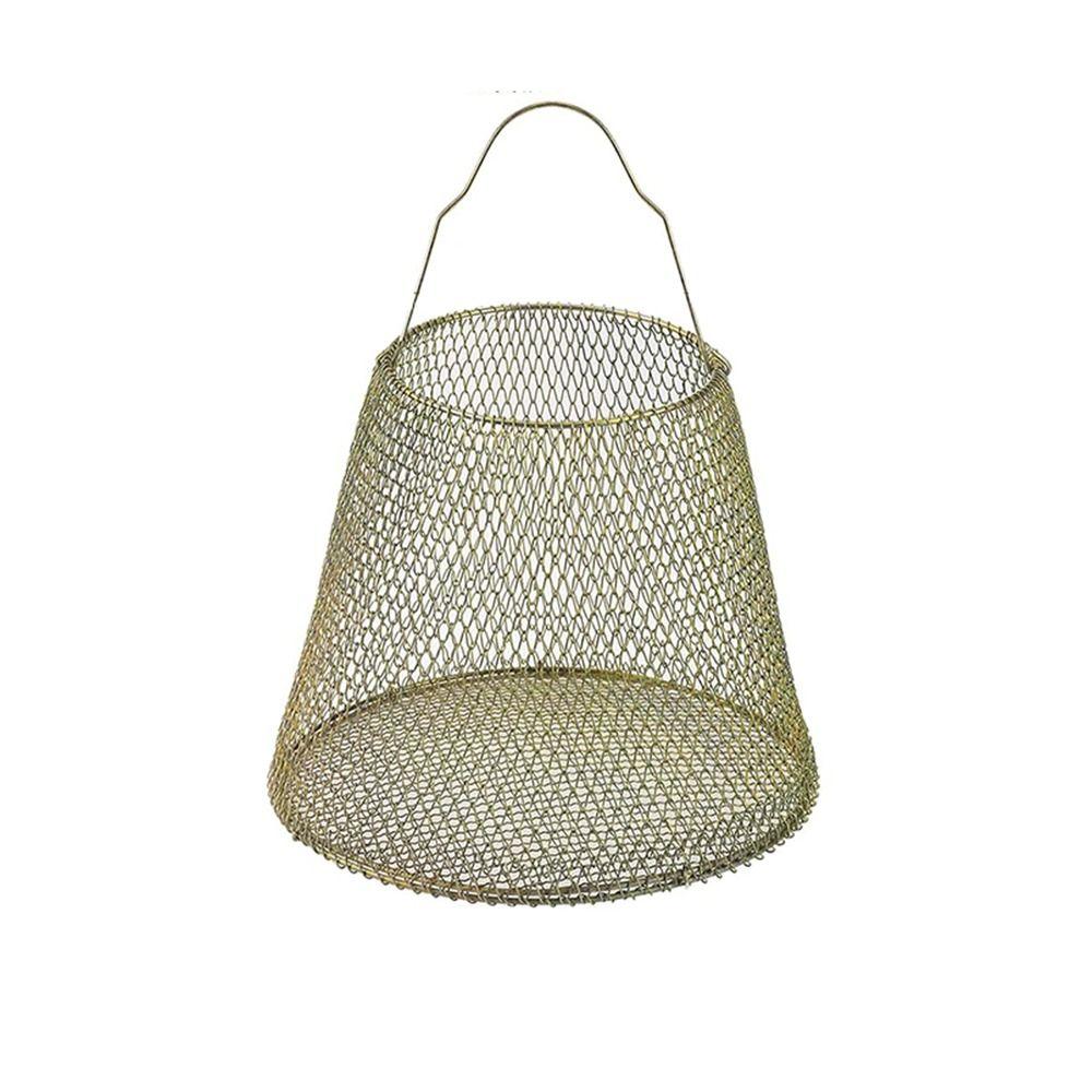 

Корзина для яиц из железной проволоки, переносной контейнер для сбора яиц, удобная клетка для свежих яиц, фермерский дом Large