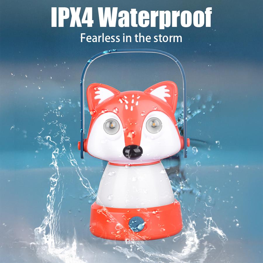 Portable LED Lantern Rechargeable Flashlight with 3 Modes Light Outdoor Waterproof Camping Hanging Headlight Set for Kids Gift