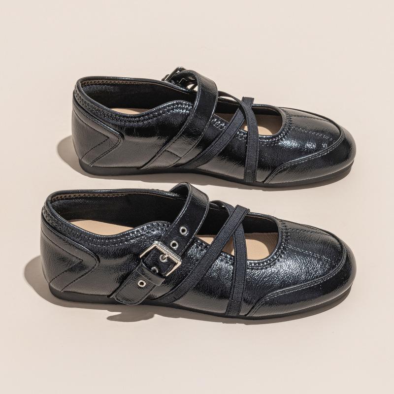 Kleine einzelne Schuhe Damen Sommer Neu Mary Jane Schuhe Freizeit Sport Flach College Stil Frühling Vielseitig Damenschuhe