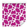 Cow Patches Wallpaper Purple, Powder Pink and White 50x1000