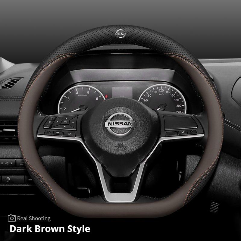 CCMLIC1 Leather Car Steering Wheel Cover for Nissan Pulsar Murano Rogue Versa Cube Juke Qashqai Leaf MAXIMA Pathfinder Micra X-Trail