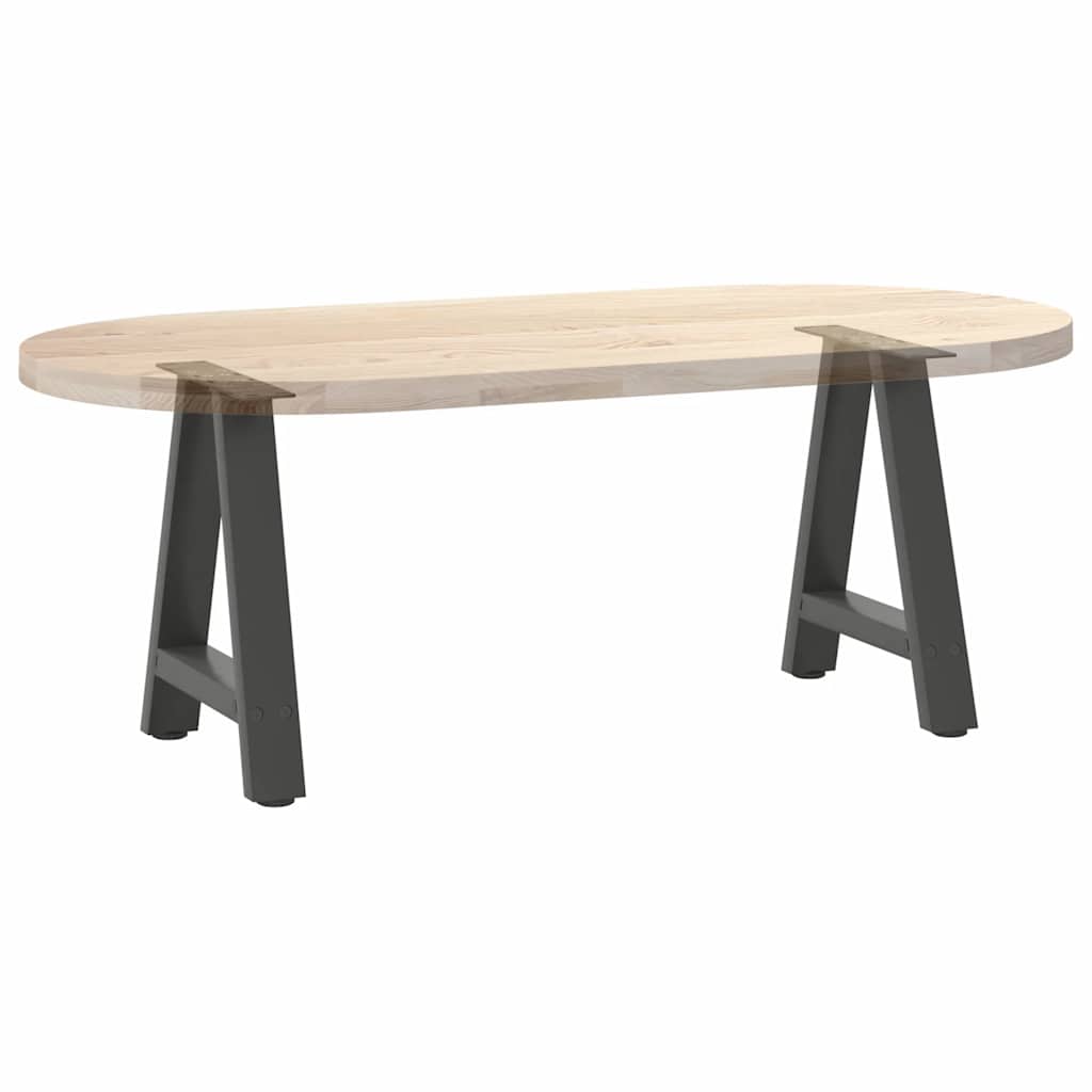 Vidaxl Coffee Table Legs, 2 Pcs, Anthracite, 38X(42-43) Cm, Steel