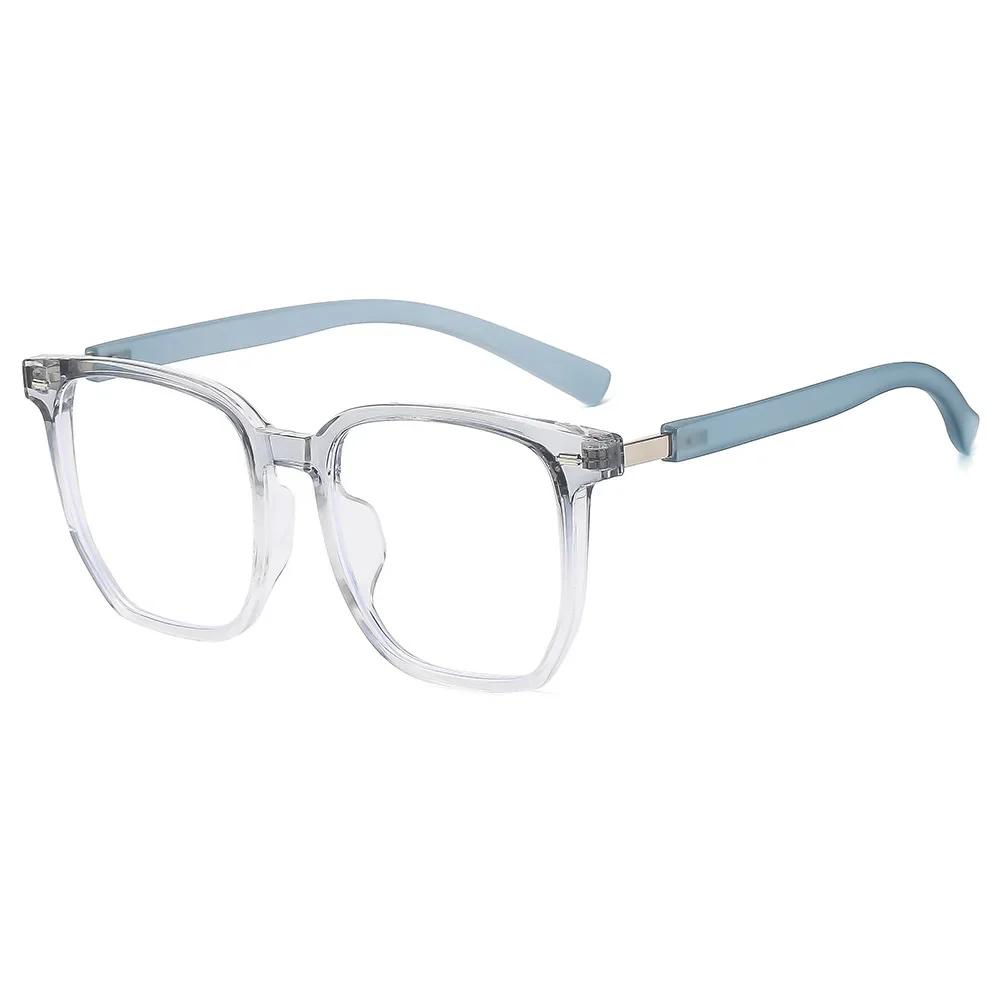 Módní nýtované sluneční brýle Rám Dámské Vintage Dámské Čtvercové Retro Brýle Optické Brýlové obruby s ochranou proti modrému světlu