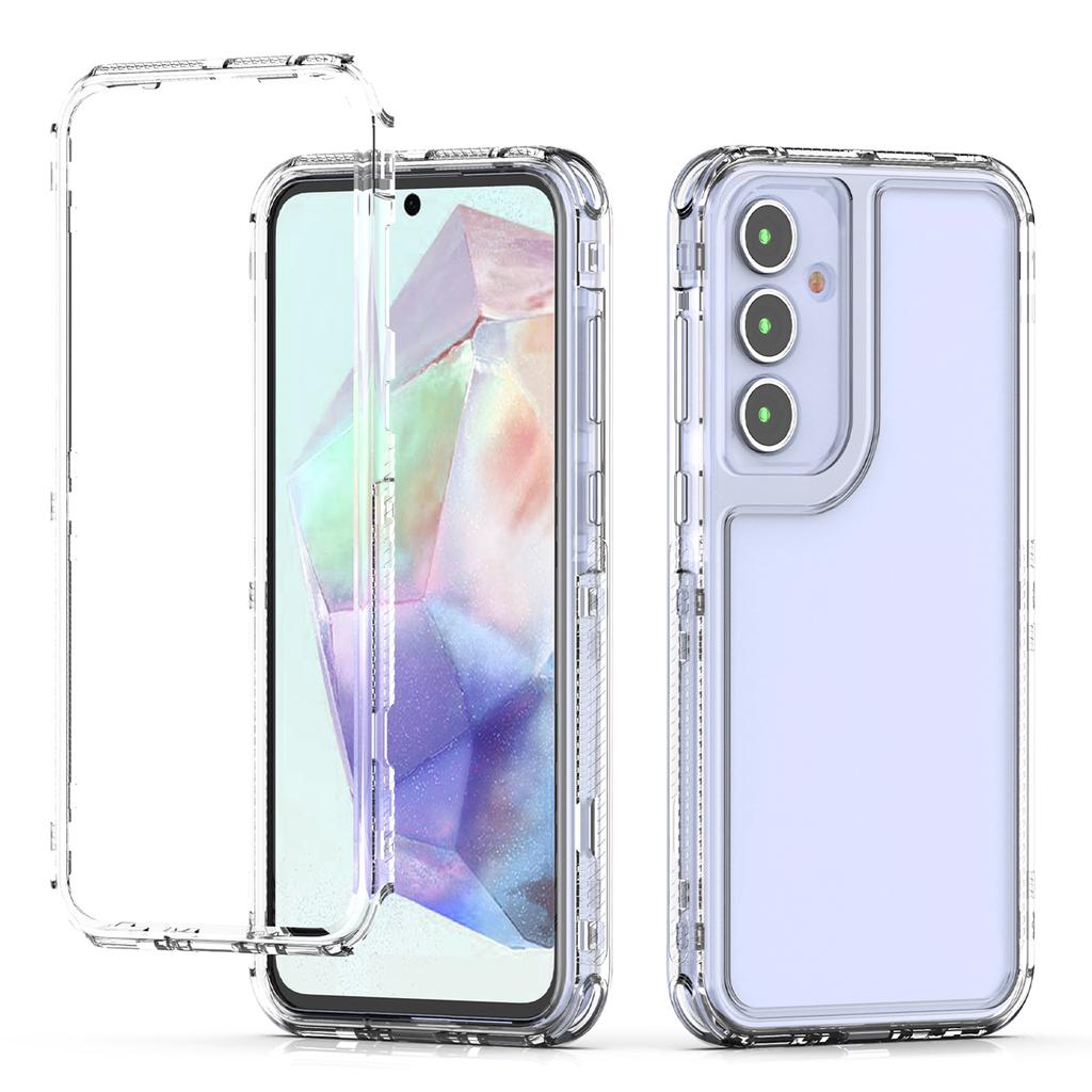 For Samsung Galaxy A55 5G Case Acrylic+TPU Phone Cover HD Transparent
