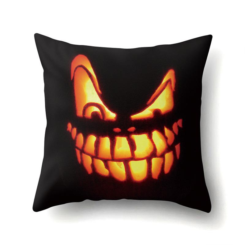 Halloween Pillowcase Car Waist Pillow Pumpkin Sofa Cushion Cover Office Home Living Room Pillowcase