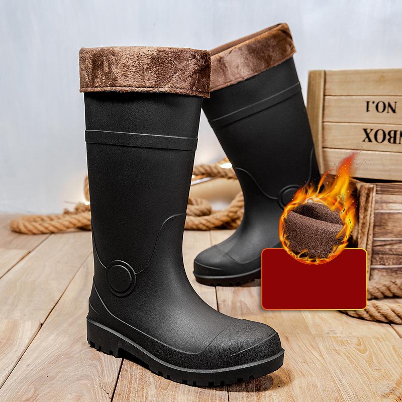 Cizme de ploaie anti-zdrobire pentru bărbați, cizme înalte de apă, pantofi industriali de apă, asigurare de muncă, cizme de ploaie pentru șantier industrial și minier