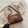 Textured small bag women's spring popular simple messenger bag single shoulder underarm small square bag