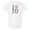 Indiana I Heart IU Bison T-Shirt - White