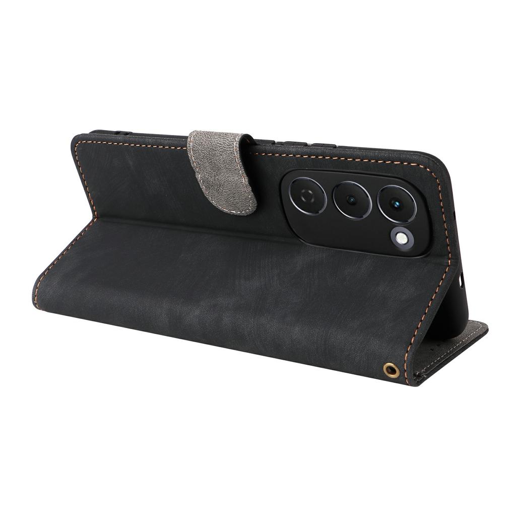 For TECNO Spark 40 Pro+ 4G KM7 Case Wallet RFID Blocking PU Leather Phone Cover Stand with Strap