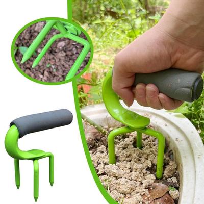 Steel Garden Claw Loosing Soil Tool Three Pronged Soil Reliver  Home Garden