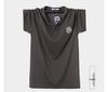 Men's Plus Size Korean Style Bamboo Knit Short Sleeve T-shirt