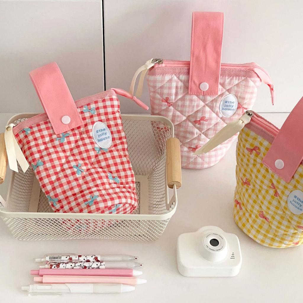 MINKYS Kawaii Big Capacity Girls Pencil Case Pen Storage Bag Cute Pencilcase Pencil Punch Back To School Kids Gift Stationery