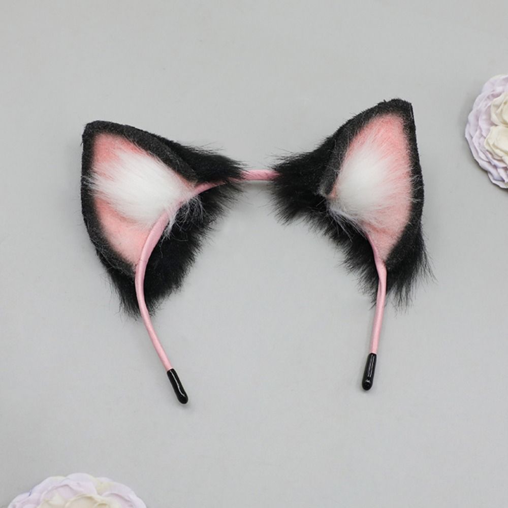 Tails 20cm Plush Doll Headwear Ear Cat Wolf Ears Headwear for Cotton Doll  Cotton Stuffed Dolls