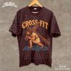 Crossfit Shirt Funny Jesus Parody Tee Gym Humor Workout Meme Vintage Style T Shirt Gift For Gym Lovers Men Women