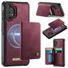CaseMe Me80 Magnetic RFID Wallet Phone Case For Samsung Galaxy S24 FE 5G, Detachable Multi Card Slot Kickstand Anti-Theft Cover