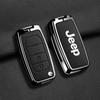 Compatible Jeep Key Case for Compass, Renegade, Cherokee, Grand Commander, Grand Cherokee