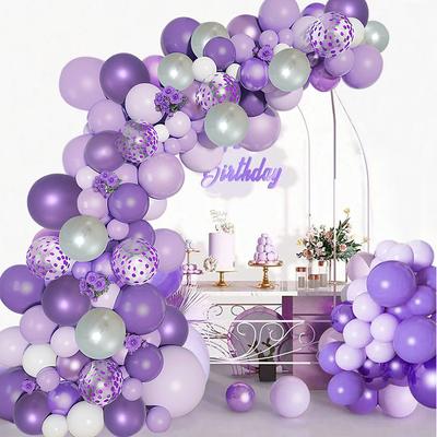Purple Balloon Garland Arch Kit Birthday Wedding Party Decorations for Home Purple Balloon Kit Birthday Baby Shower Party Supply