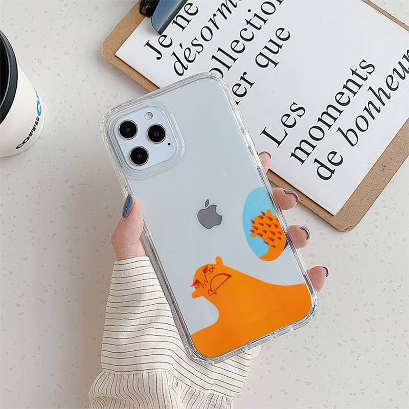 Ilustracja Amber Vittoria Etui na telefon Dla iPhone 11 12 Mini 13 14 Pro XS Max X 8 7 6s Plus 5 SE XR Przezroczysta obudowa