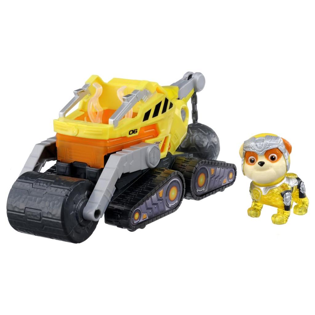 TAKARA TOMY Paw Patrol The Mighty Movie Basic Vehicle Rubble Mighty Bulldozer