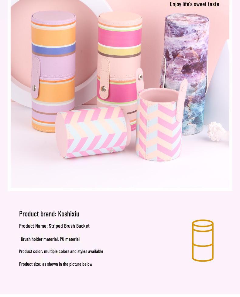 Vodotěsný tubus na štětce na make-up a kosmetiku