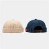 Men Women Brimless Beanie Cap Retro Dome Unisex Skullcap Sailor Cotton Mechanic Trendy Color Elastic Panels Docker Hat