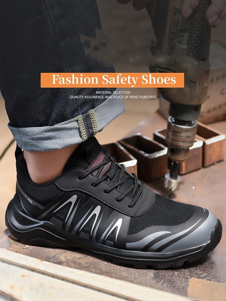 Work Safety Shoes Men Indestructible Work Sneakers Anti-Smashing Puncture Proof Protective Safety Boots
