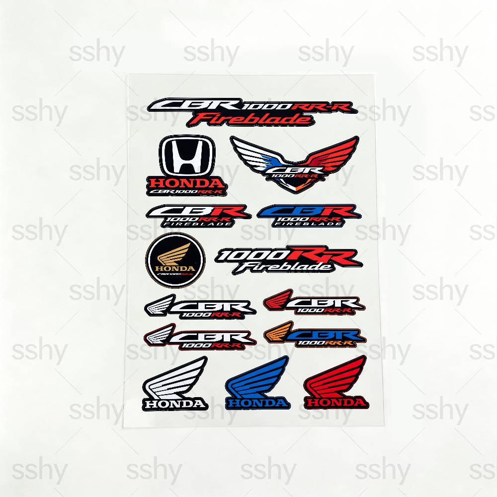 FOR HONDA CBR1000RR-R Reflective motorcycle stickers, 3M safety warning at night in the dark scooter helmets RA4 lcnd9