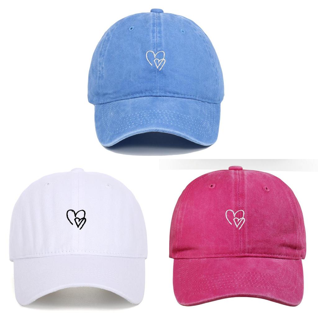 Classic Cotton Baseball Cap With Embroidered Letters For Casual Outdoor Wear