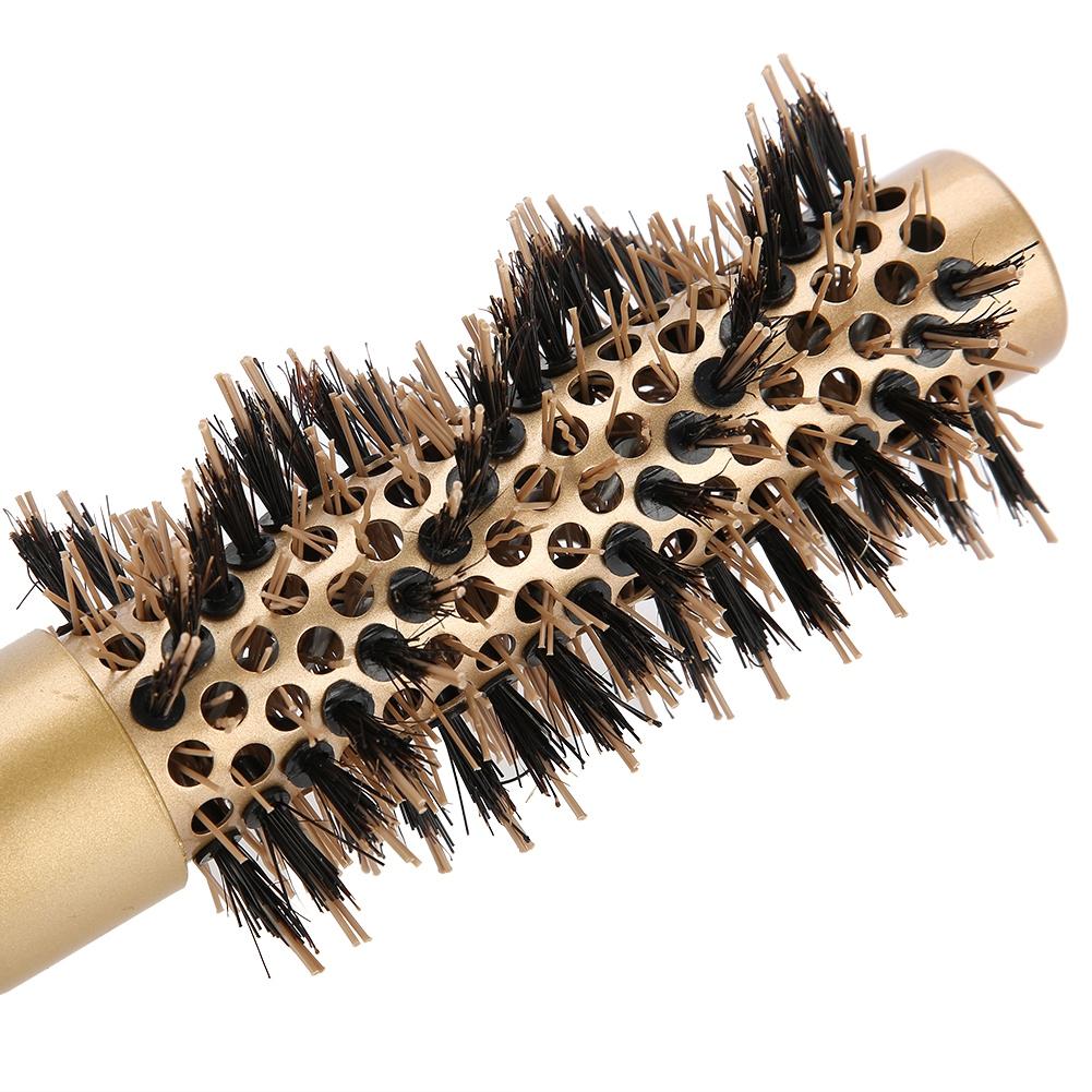 Professional Anti Static Round Hair Comb Salon Styling Brush Twill Nylon Broach(25mm)