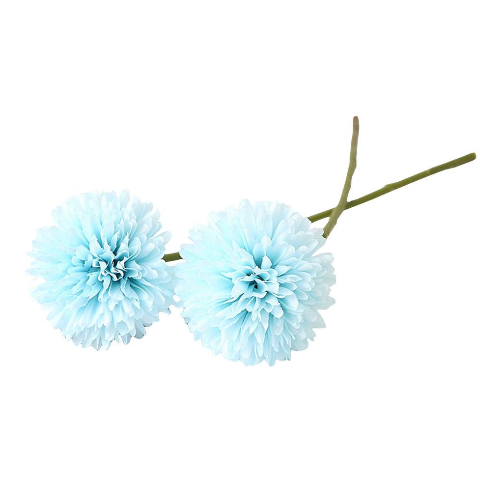 3Pcs Artificial Chrysanthemum Flowers Faux Red Ball Flowers Fall Flowers For Christmas Home Decoration