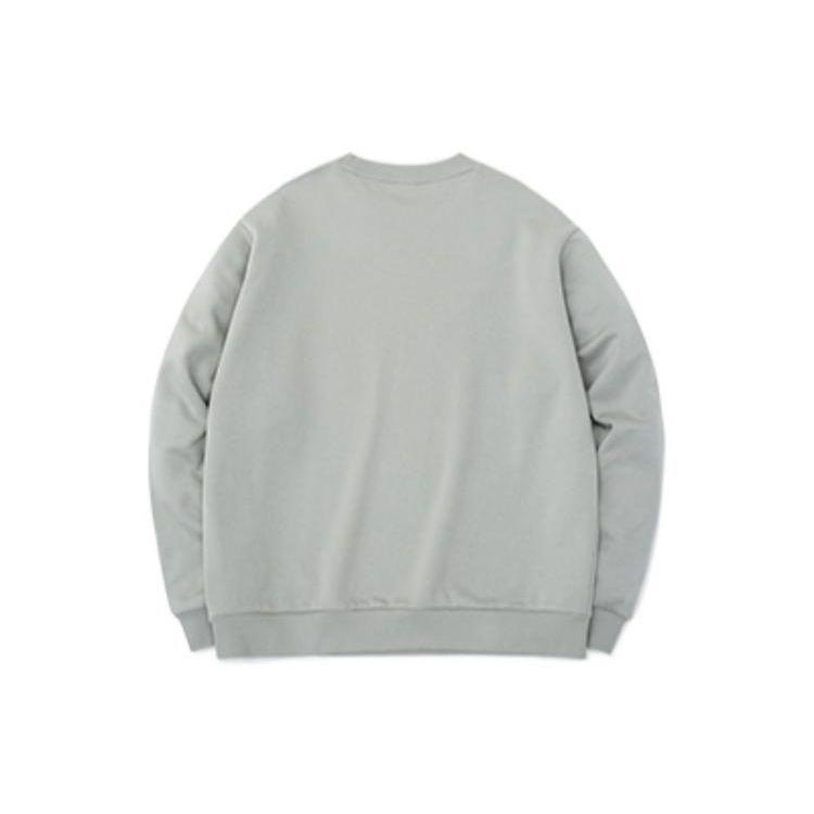 Anta Sports Lifestyle Series Solid Color Thickened Warm Round Neck Pullover Long Sleeve Sweatshirt Unisex Sweatshirt Mushroom-Gray 172231760R-2