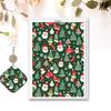 Pack of 4 Christmas Themed Transfer Paper 95x138mm Clay Earrings Water Soluble Transfer Paper for Jewelry Making