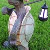  Garden Statue for Turtle Figurine Hiking Tortoise with Straw Hat Animal Sculptur