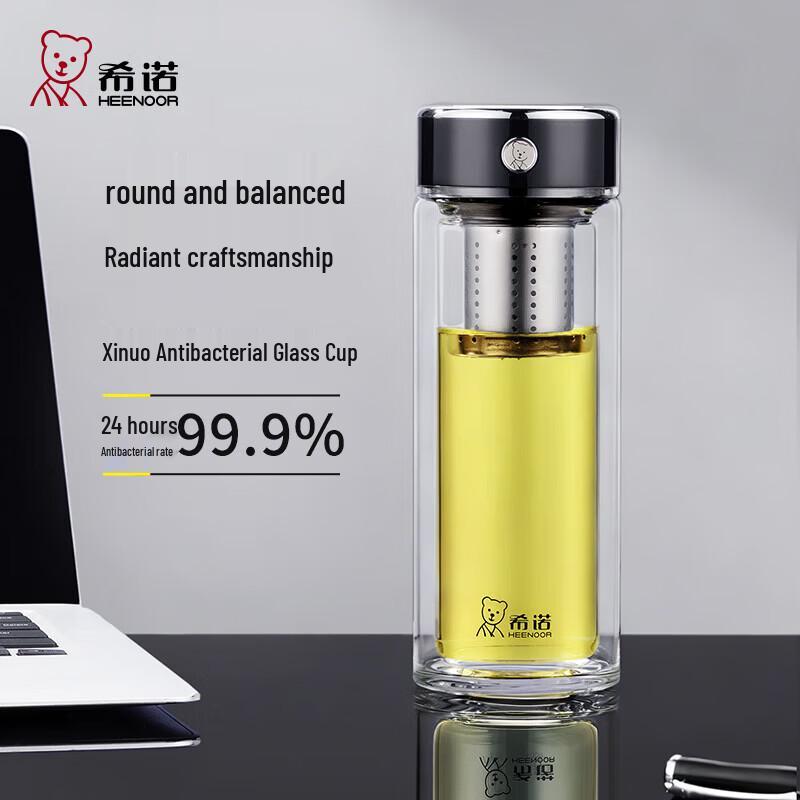 

Двухслойная стеклянная чашка-заварник Heenoor