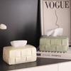 High-End Cream Style Luxury Tissue Box for Living Room and Dining Table Decoration