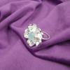 Aqua Chalcedony Gemstone 925 Sterling Silver Jewelry Handmade Designer Ring Gift CZR-1-13