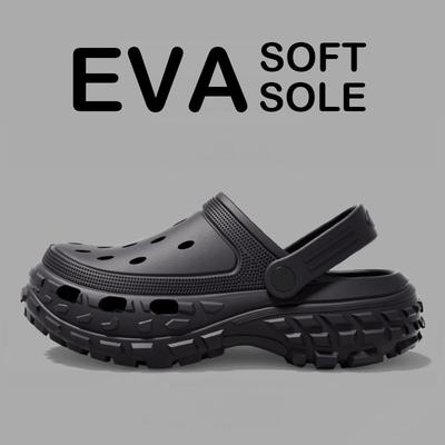 Herren Sandalen Sommer Dicke Sohle Clogs Garten Hausschuhe EVA Rutschfest Atmungsaktive Schuhe Outdoor Strand Pantoletten Mann Lässiger Anglerschuh
