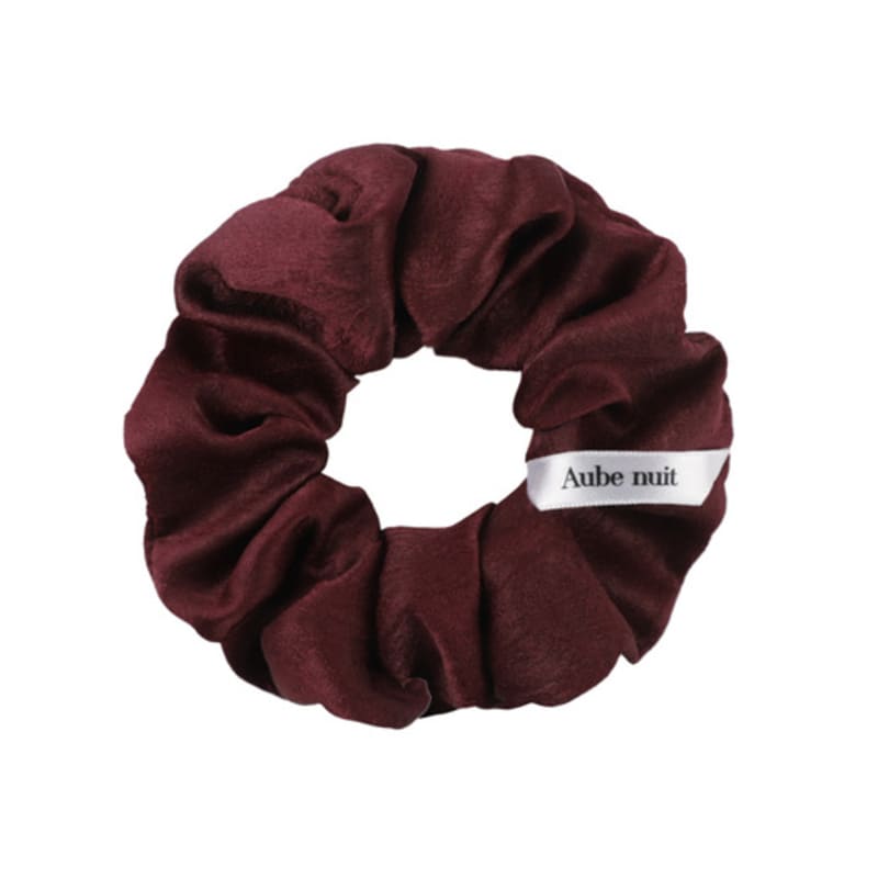 

Aube nuit Crease Satin Hair Scrunchie Burgundy S Burgundy