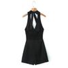 Spring 2025 Women's French Retro V-Neck Halter Dress