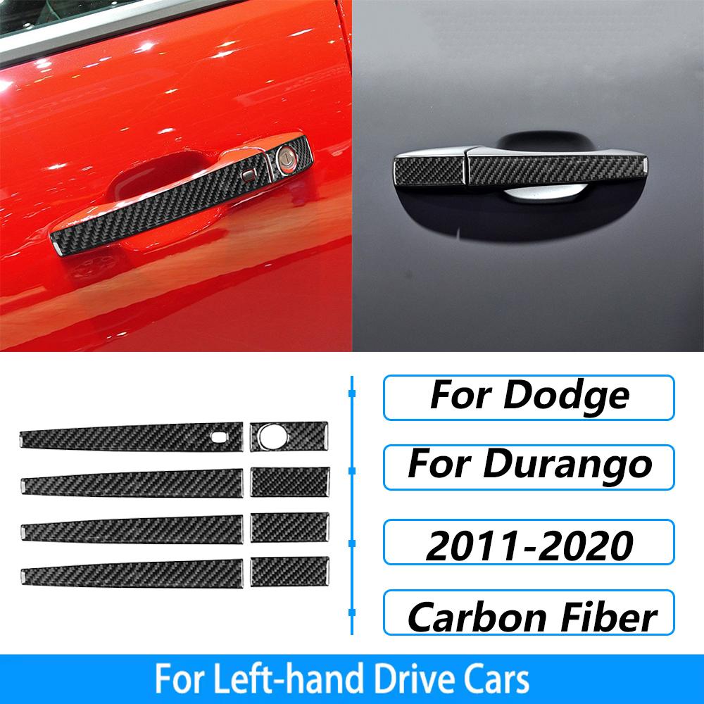 For Dodge Durango 2011-2020 Carbon Fiber Center Console Gear Shift Air Outlet AC CD Window Lift Trim Set Car Accessories Sticker