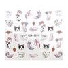 10Pcs Fingernails Decals Stunning Visual Effect Decorative Eco-Friendly Delicate DIY Nail Art Paper Transfer Decal for Manicure Store