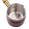 Stainless Steel Saucepan Compact with Wooden Handle Toned Small Milk Pan for Coffee