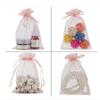 100pcs Drawstring Jewelry Small Bag for Earring Favor Wrapping Packing Pouch Packaging Wedding