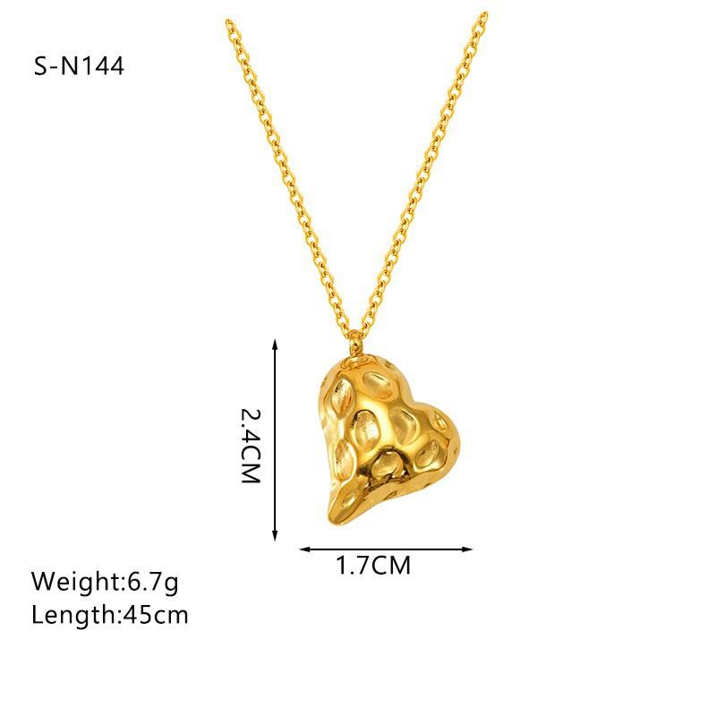 

Retro Style Inlaid Turquoise Pearl Gold-Plated Necklace Women S Personality Pendant High-End Sense Collarbone Chain