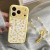 Yellow Floral Full-Screen iPhone 17/16 Pro Max/15 Pro High-End Case
