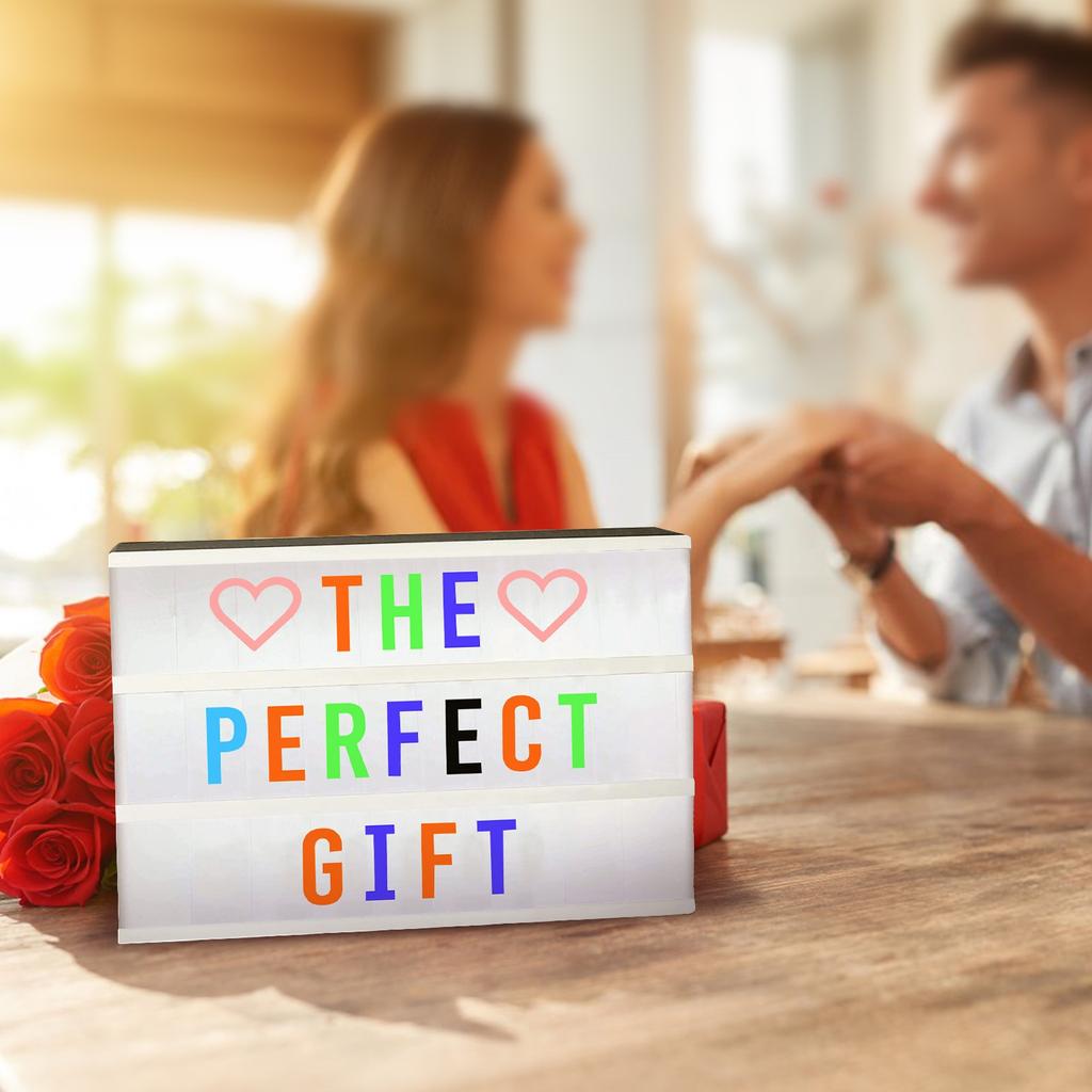 Světelný box s písmeny Led Light Box Dětská ložnice Dekor Miminko Rozsvícená cedule Písmena Tabule Dárky pro chlapce a děti a milovníky